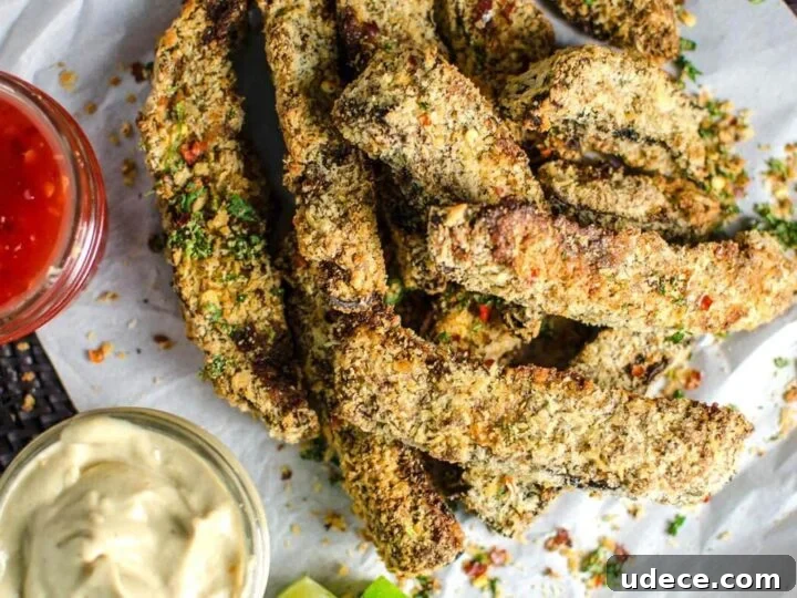Image for Baked Vegan Mushroom Fries with Vegan Aioli
