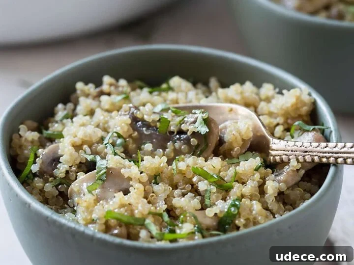 Image for One-Pot Garlic Mushroom Quinoa