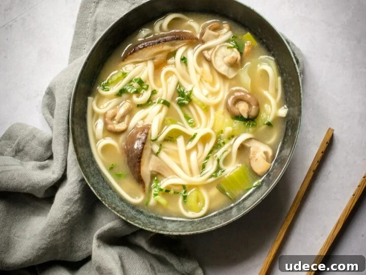 Image for Shiitake Mushroom Noodle Soup with miso