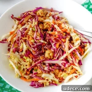 30+ Vegetarian Dinner Ideas That Make You Forget Meat Forever 12 A bowl of ramen noodle salad.