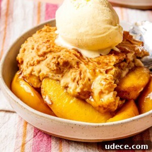 Gluten-Free Dairy-Free Peach Cobbler - Olivia Adriance