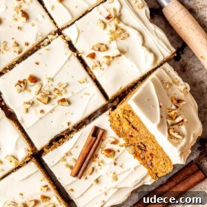 Healthy Carrot Cake Bars - Olivia Adriance