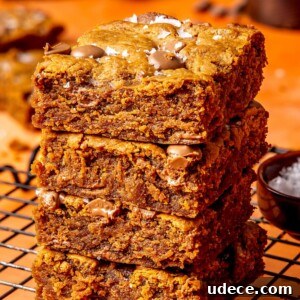 Chocolate Peanut Butter Blondies - Olivia Adriance