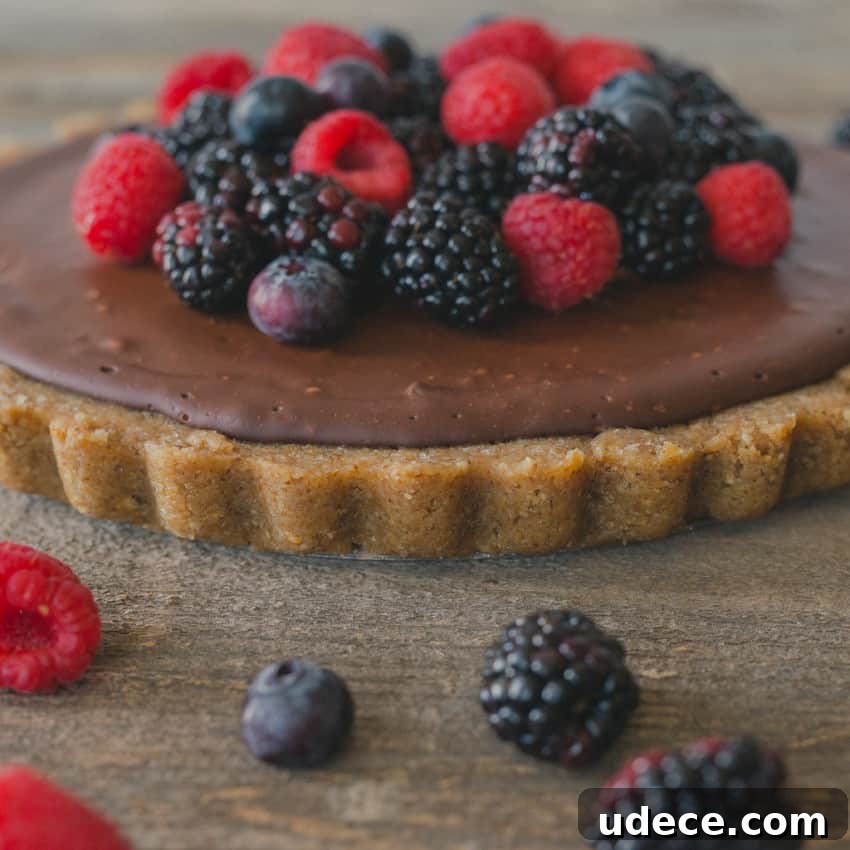 chocolate tart with walnut crust recipe
