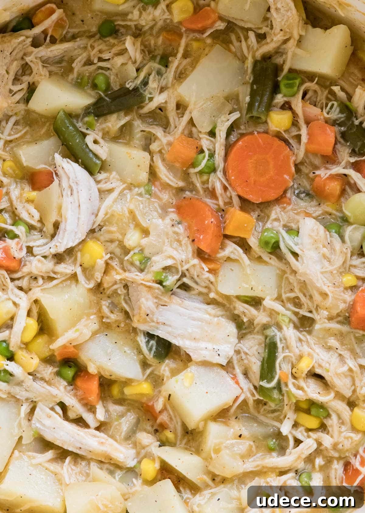 close up of pot pie