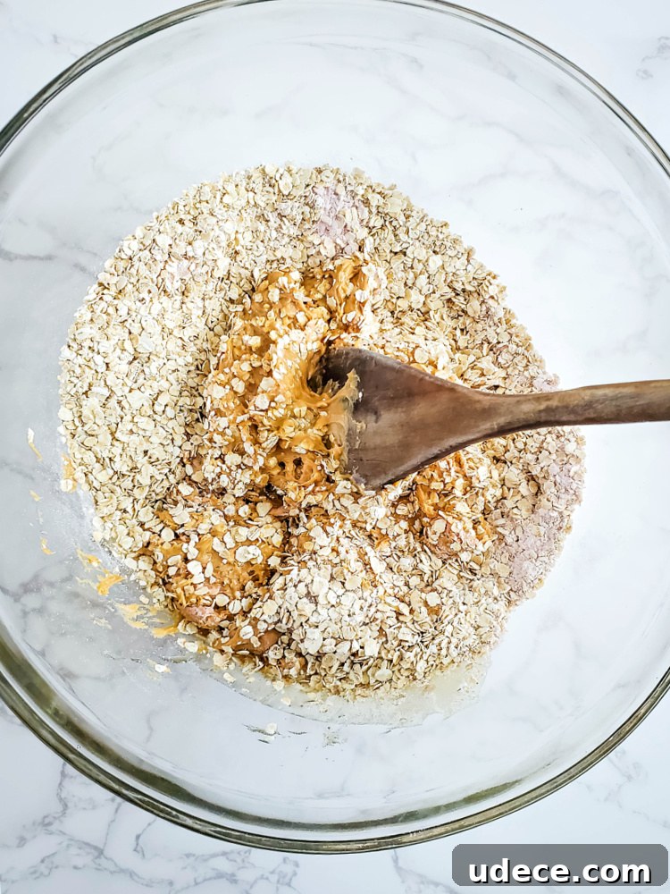 Mixing the ingredients