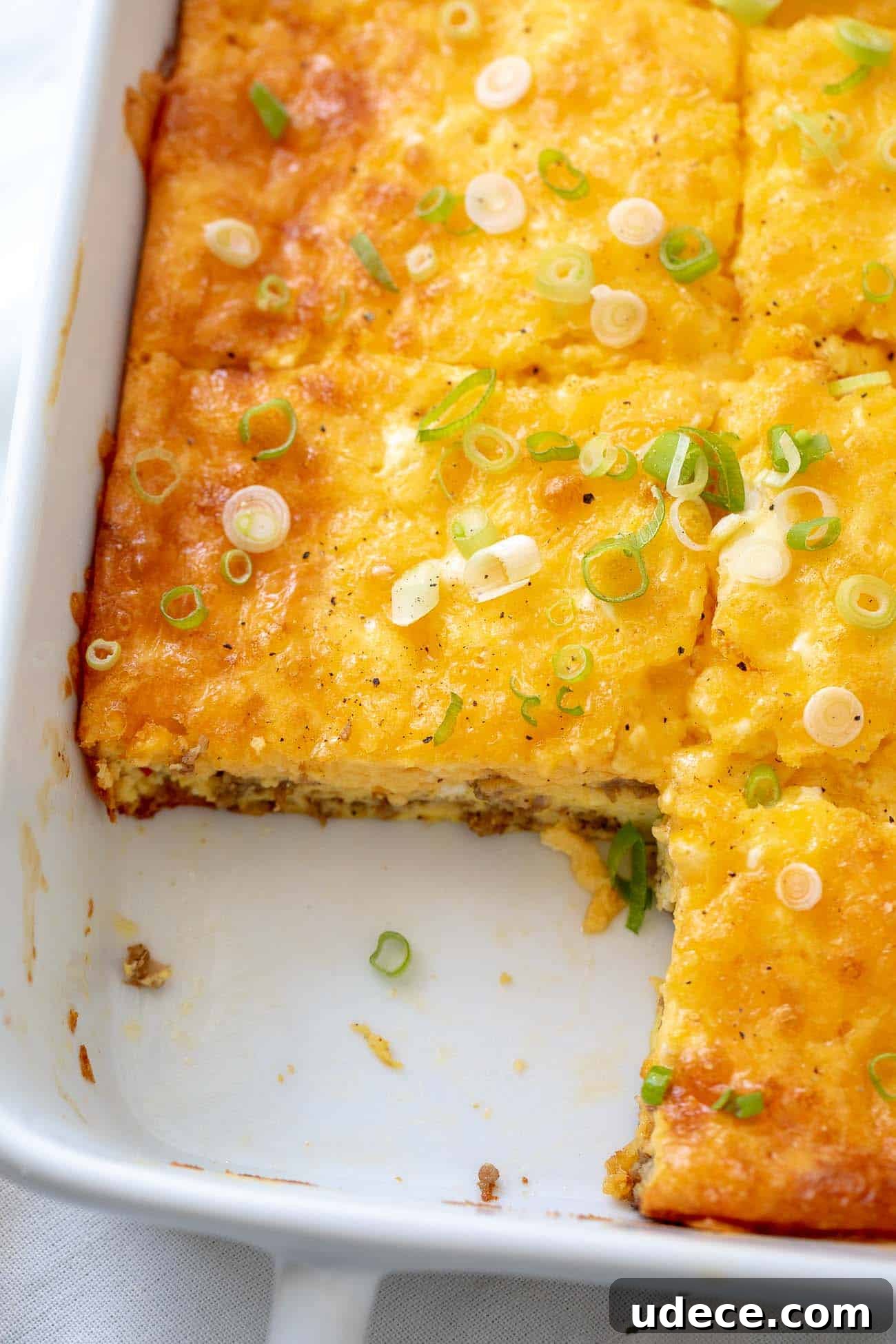 Keto Breakfast Casserole Recipe - Low Carb Egg Casserole - Breakfast Casserole - Ketogenic - Diet #Keto