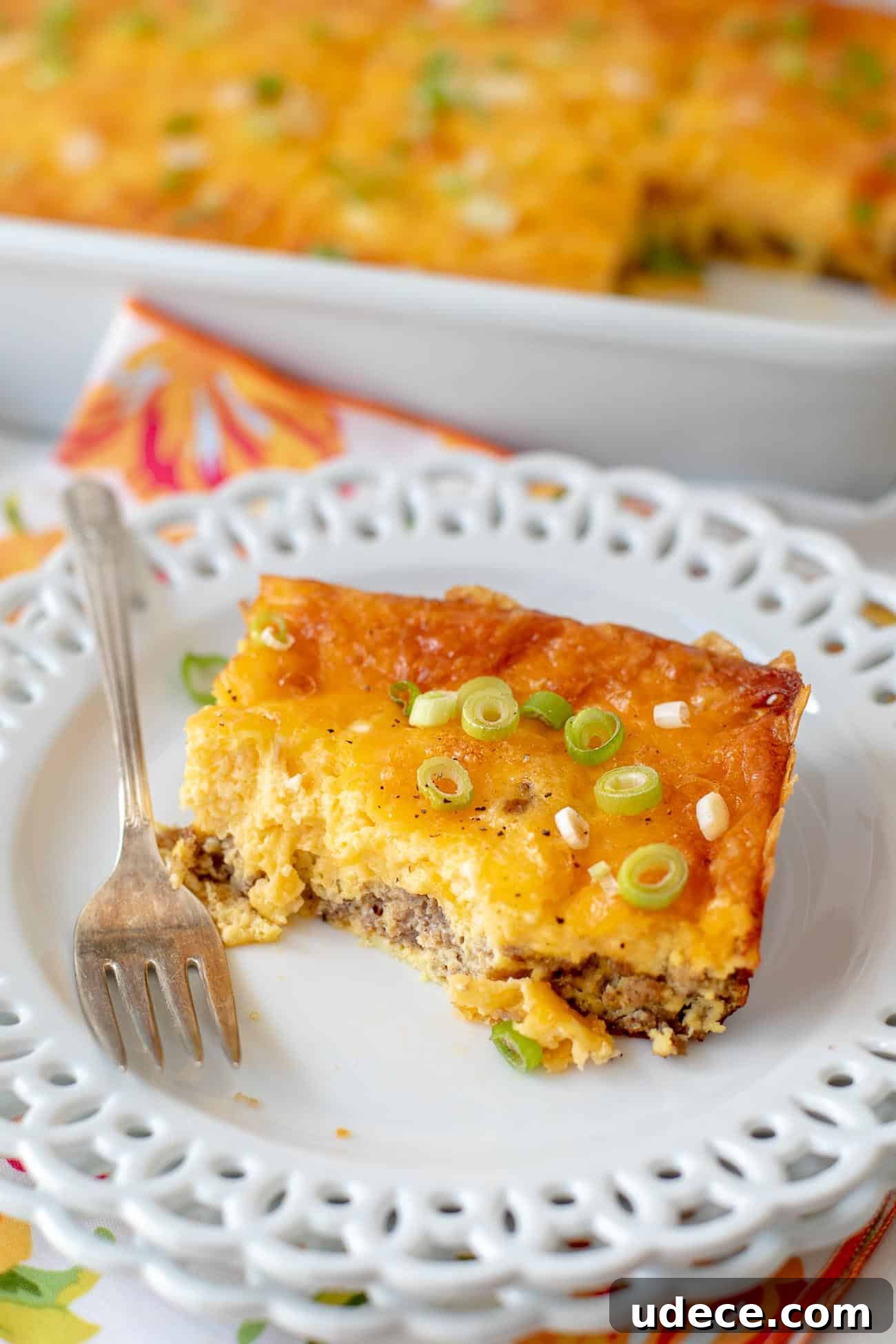 Keto Breakfast Casserole Recipe - Low Carb Egg Casserole - Breakfast Casserole - Ketogenic - Diet #Keto