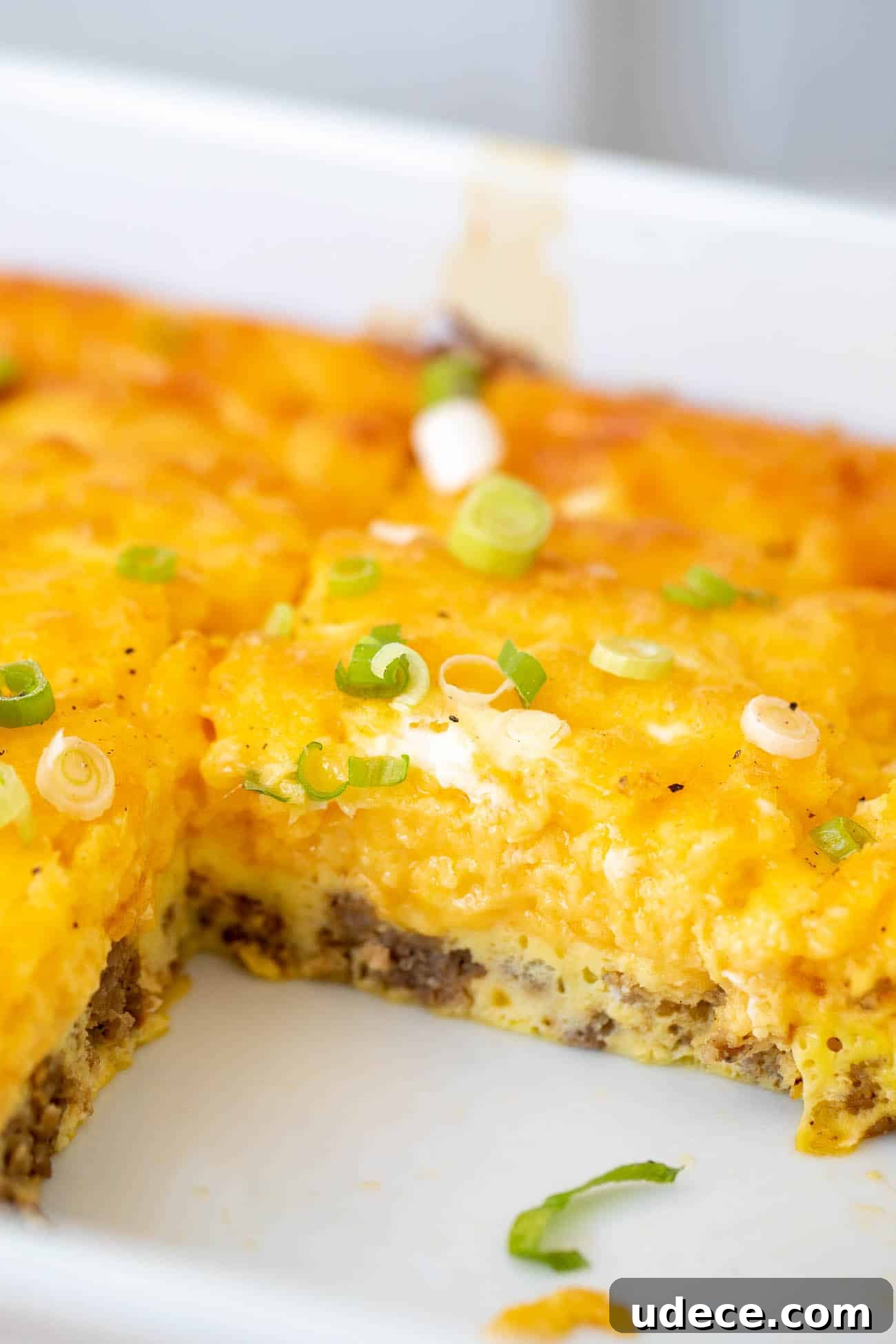 Keto Breakfast Casserole Recipe - Low Carb Egg Casserole - Breakfast Casserole - Ketogenic - Diet #Keto