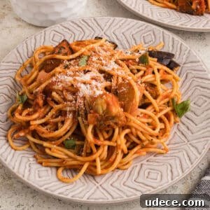 Pasta with eggplant